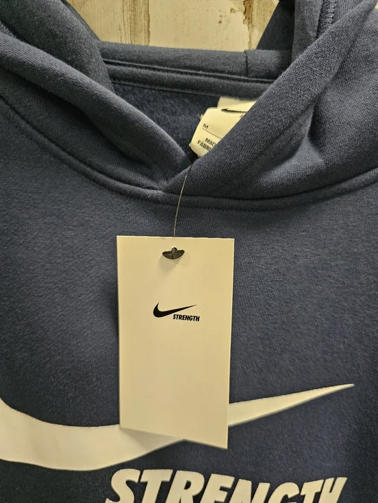 Nike Blue Strength Logo Pullover Hoodie - Picture 4 of 4